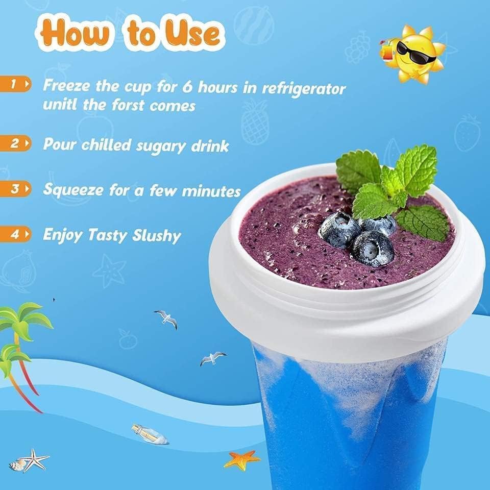 Frozen Magic Slushy Maker  Squeeze Cup
