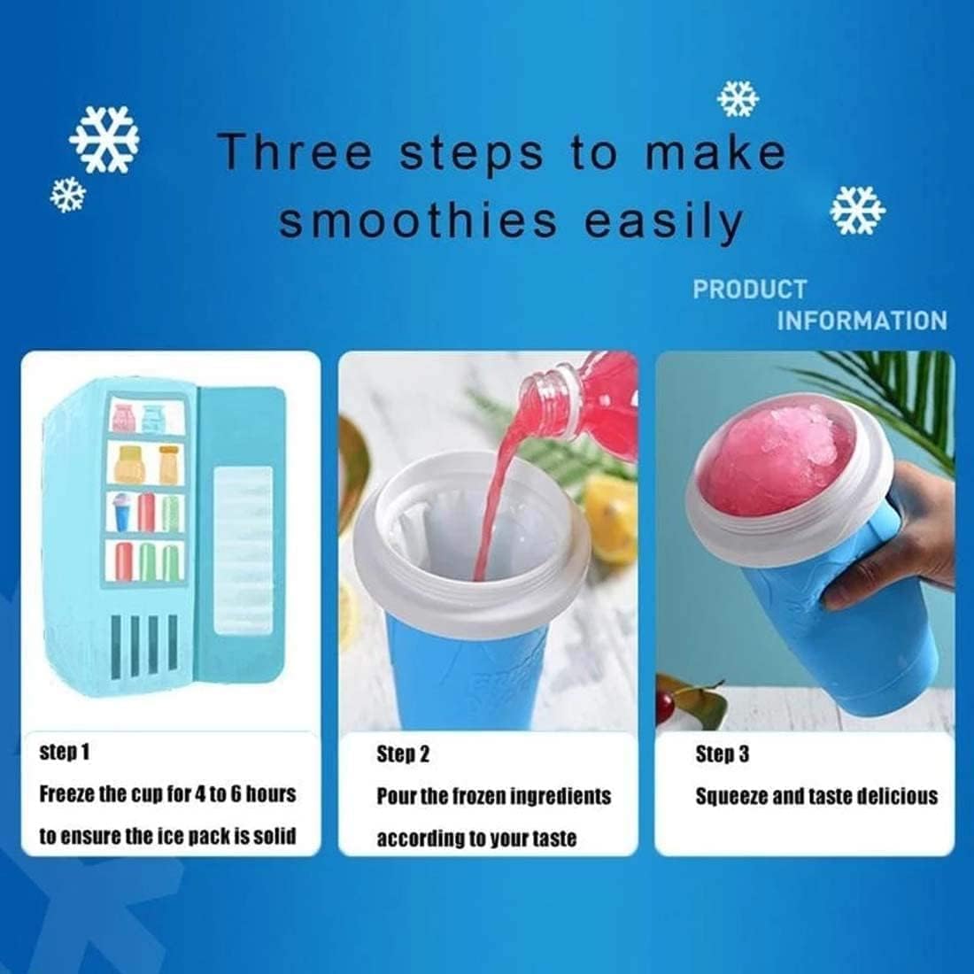 Frozen Magic Slushy Maker  Squeeze Cup