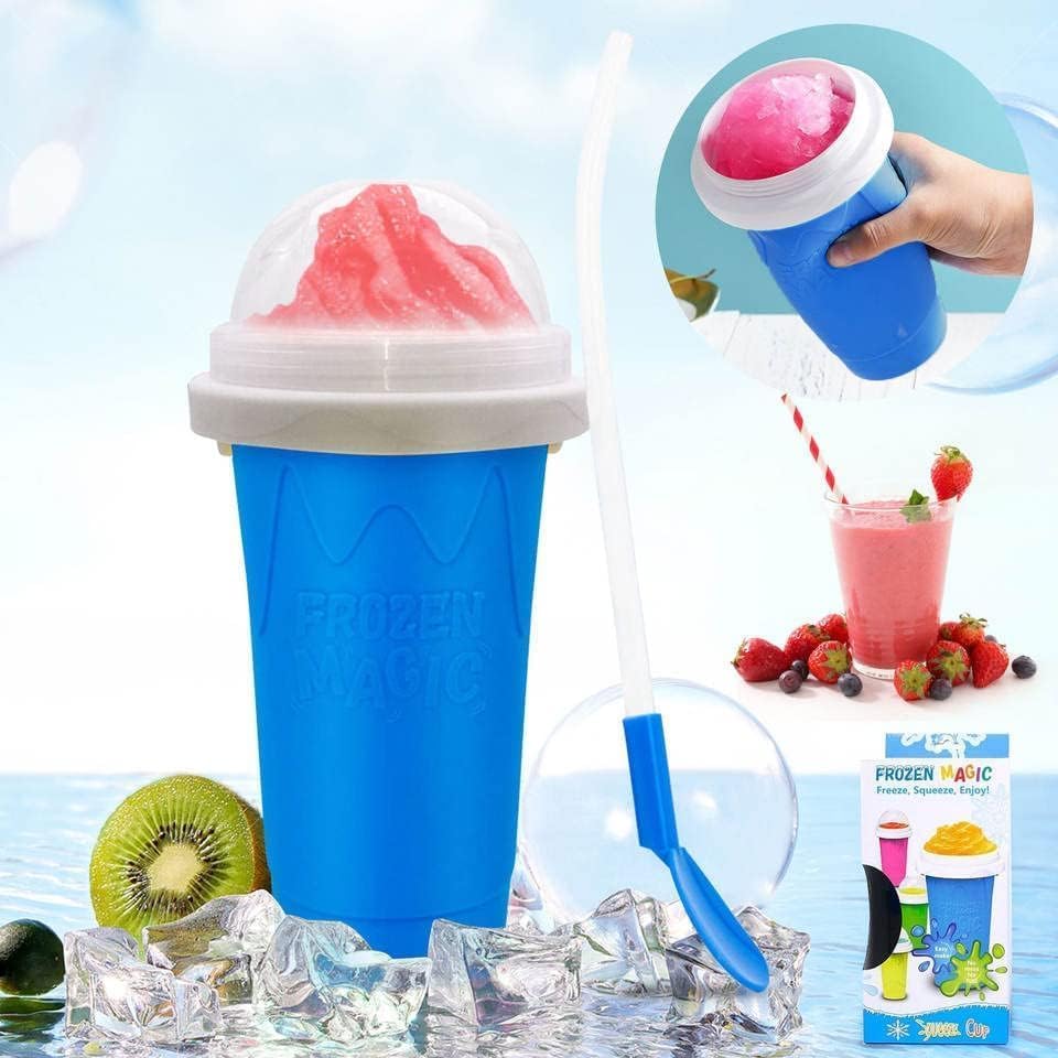 Frozen Magic Slushy Maker  Squeeze Cup
